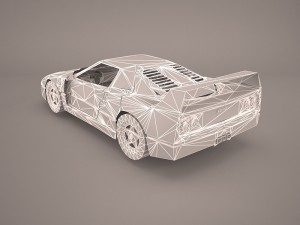 ferrari f40 1987 Model 3D