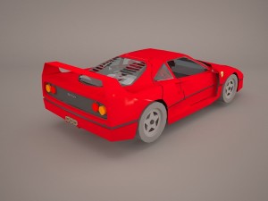 ferrari f40 1987 Model 3D