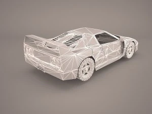 ferrari f40 1987 3D Model