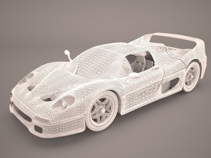 1996 ferrari f50 gt 3Dモデル