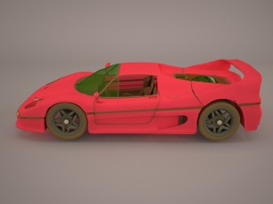 1996 ferrari f50 gt 3Dモデル