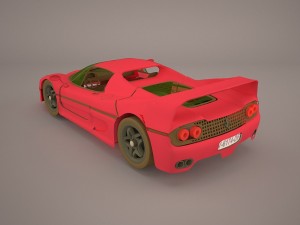 1996 ferrari f50 gt 3Dモデル
