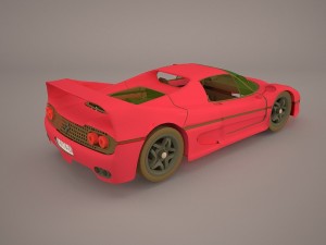 1996 ferrari f50 gt 3Dモデル