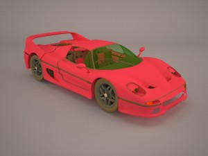 1996 ferrari f50 gt 3Dモデル