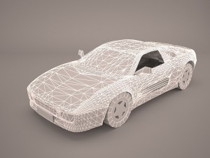 ferrari 348 tb 1989-1995 3D Model