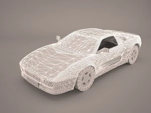 ferrari 348 tb 1989-1995 3D Model