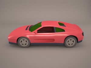 ferrari 348 tb 1989-1995 3D Model