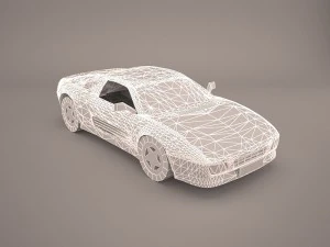 ferrari 348 tb 1989-1995 3D Model