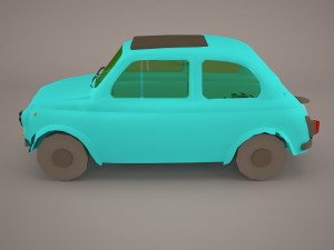 Fiat 500 f 1965 Model 3D