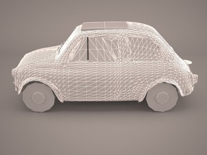 Fiat 500 f 1965 Model 3D
