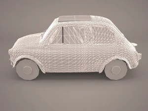 Fiat 500 f 1965 3D Model