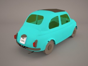 Fiat 500 f 1965 Model 3D