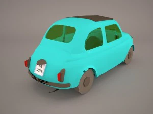 Fiat 500 f 1965 3D Model