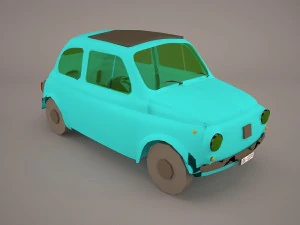 Fiat 500 f 1965 3D Model