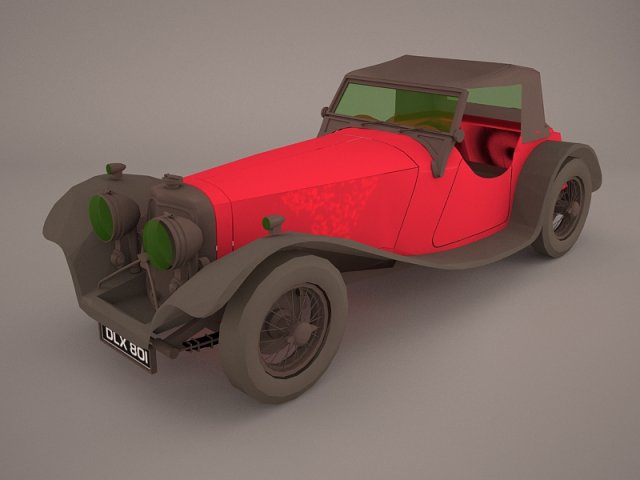 jaguar ss1 3D मॉडल .c4d .max .obj .3ds .fbx .stl .blend 