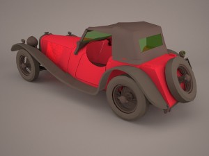 jaguar ss1 3D मॉडल