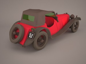 jaguar ss1 3D मॉडल