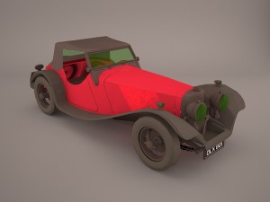 jaguar ss1 3D मॉडल