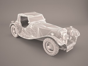 jaguar ss1 3D मॉडल