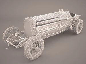 mercedes benz w125 gp 1937 3D Model