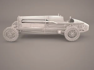 mercedes benz w125 gp 1937 3D Model