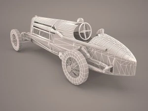 mercedes benz w125 gp 1937 3D Model