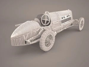 mercedes benz w125 gp 1937 3D Model