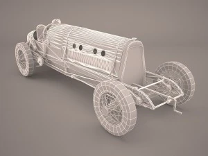 mercedes benz w125 gp 1937 3D Model