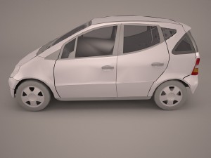 mercedes a class 3D मॉडल