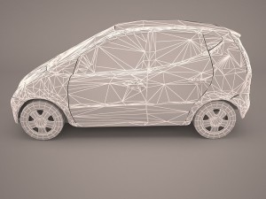 mercedes a class 3D मॉडल