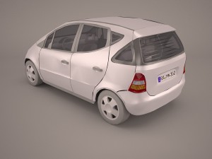 mercedes a class 3D मॉडल