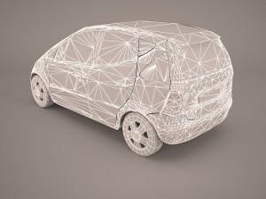 mercedes a class 3D मॉडल