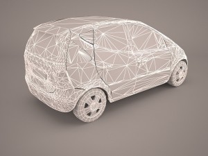mercedes a class 3D मॉडल