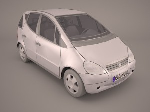 mercedes a class 3D मॉडल