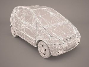 mercedes a class 3D मॉडल