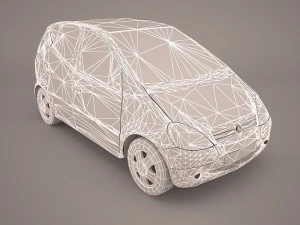 mercedes a class 3D Model