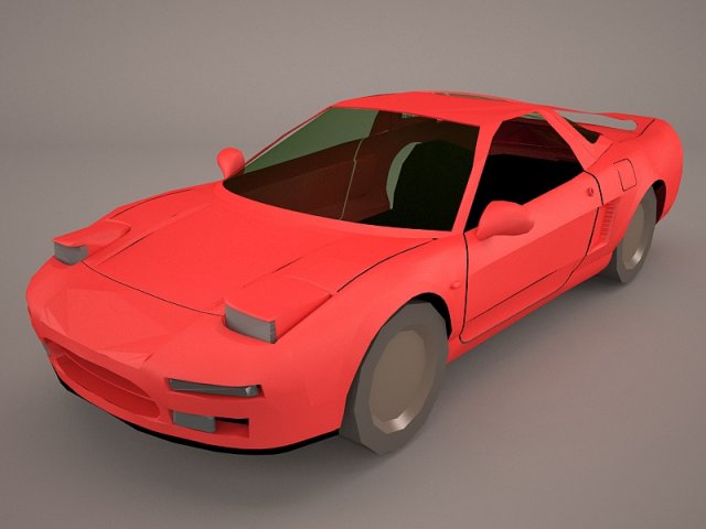honda nsx Modelo 3D .c4d .max .obj .3ds .fbx .stl .blend 