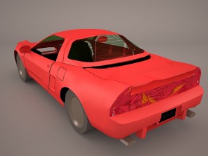 honda nsx Modelo 3D