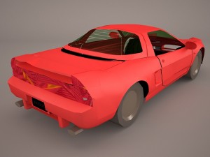 honda nsx Modelo 3D