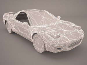 honda nsx Modelo 3D