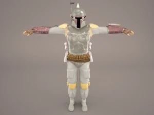 boba fett guerra nas estrelas Modelo 3D