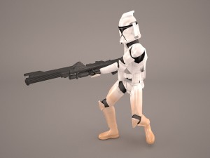 clonetrooper star wars 1 3D Модель