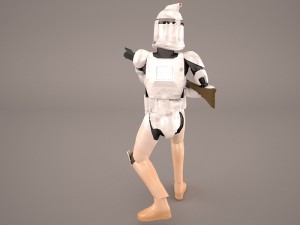clonetrooper star wars 1 3D Модель
