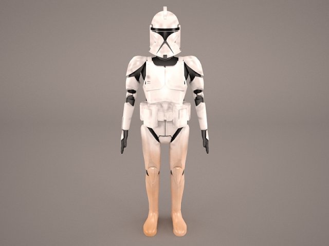 clonetrooper star wars 2 3D Model .c4d .max .obj .3ds .fbx .stl .blend 