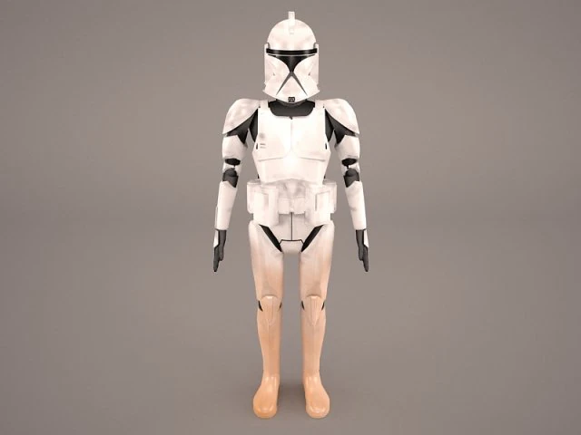 clonetrooper star wars 2 3D Model .c4d .max .obj .3ds .fbx .stl .blend 