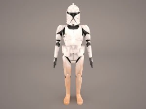 Klonkrieger Star Wars 2 3D Modell