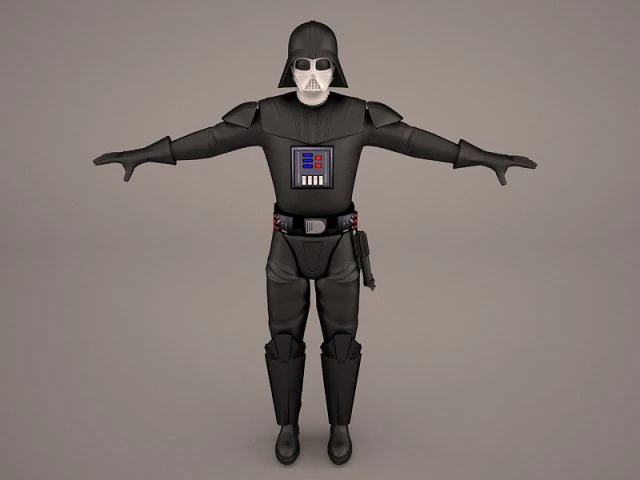 darth vader star wars 2 3D Model .c4d .max .obj .3ds .fbx .stl .blend 