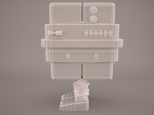 gonk droid star wars 3D 모델