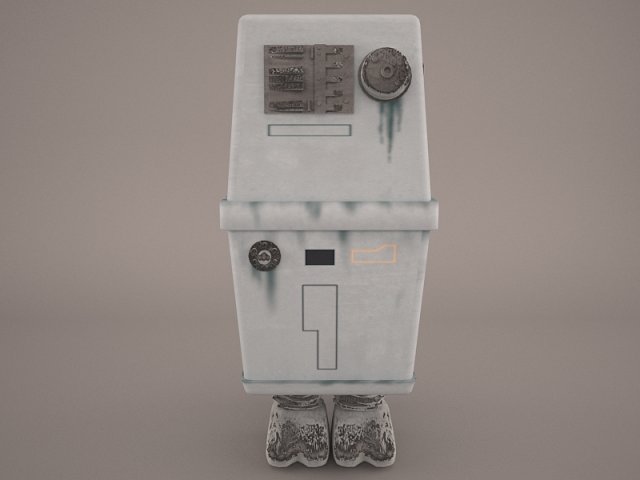 gonk droid star wars 1 3D Model .c4d .max .obj .3ds .fbx .stl .blend 