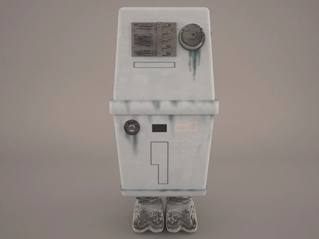 gonk droid star wars 1 3D Model .c4d .max .obj .3ds .fbx .stl .blend 